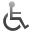 Disabled Symbol Handicap Black Icon 32x32 png